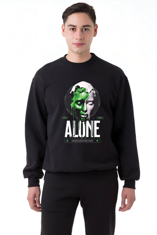 Alone Printed Sweatshirt