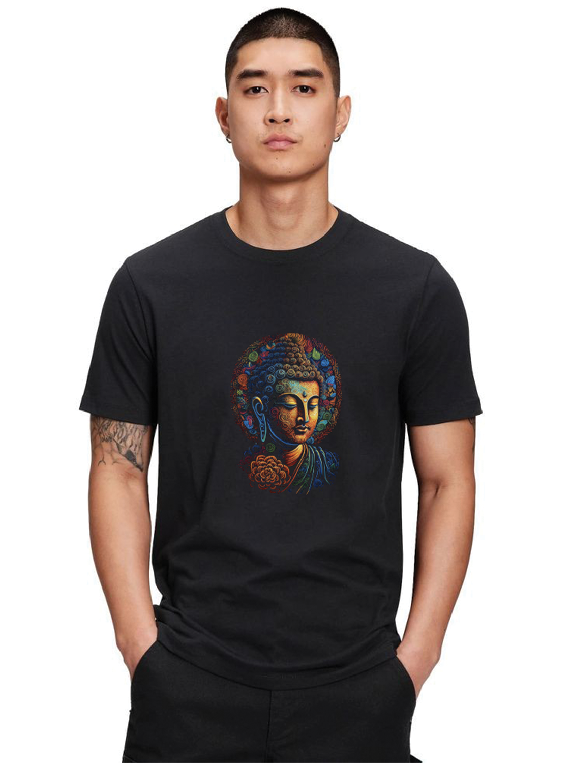 Buddha Printed T Shirt