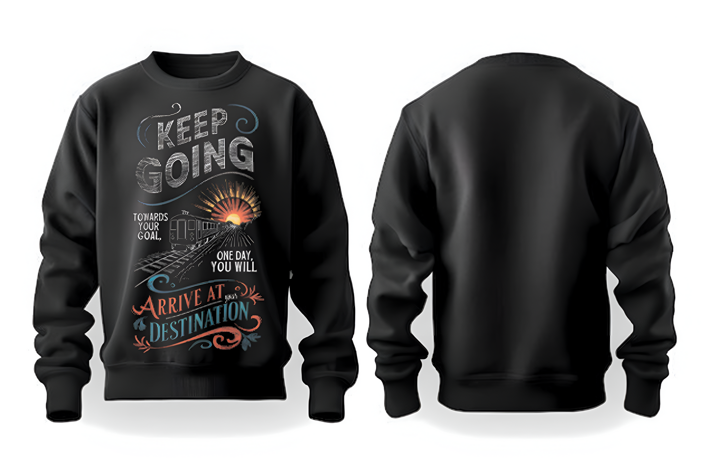 Keep Going Printed Sweatshirt